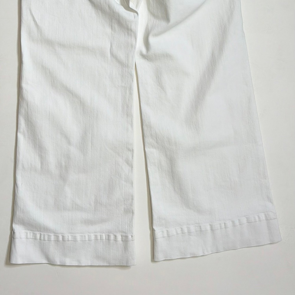 NWT!! J. CREW New High-Rise Denim Trouser Jeans White '96 Wide Leg Retro Size 32 - Picture 10 of 16